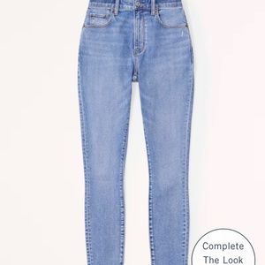 Abercrombie & Fitch Curve Love High Rise Super Skinny Ankle Jean